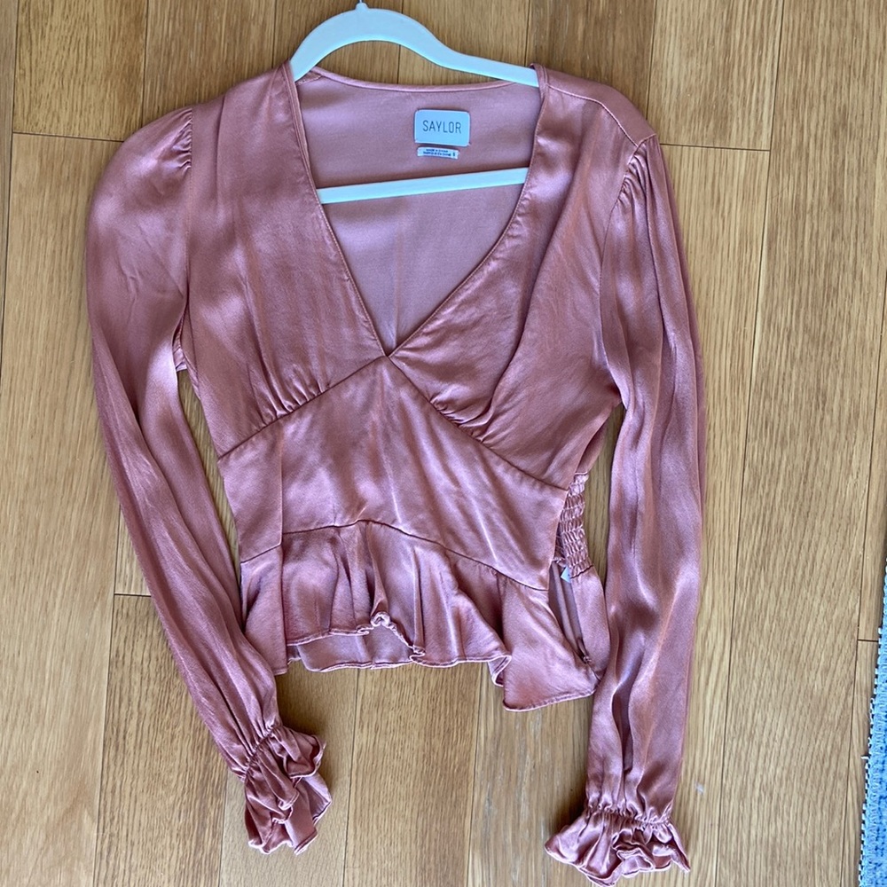 Saylor blush pink top